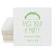 Taco Bout A Party Square Coasters Image 2 of 2